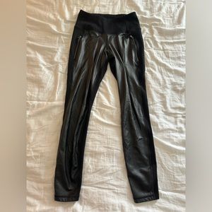 Old Navy Leather Front Leggings